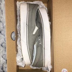 Light grey slip on Vans